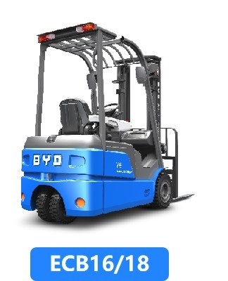 Çin'de yapılmış, BYD'nin üç pivot denge ağırlığı 1.6-2.0 ton saf elektrikli çatal kaldırıcı