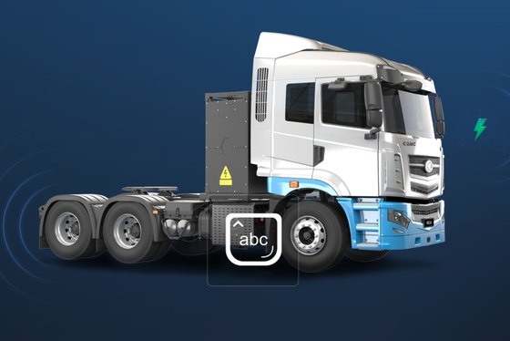 Çin Uzaktan, kompozit versiyon H7, CATL282Kwh pil değişimi, kısa mesafe taşımacılığı için 6x4 saf elektrikli traktör