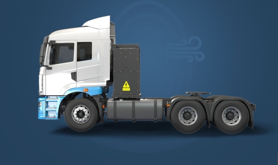 Çin Uzaktan, kompozit versiyon H7, CATL282Kwh pil değişimi, kısa mesafe taşımacılığı için 6x4 saf elektrikli traktör