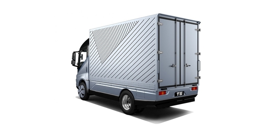 Satış Şampiyonu Çin'de Yapılmış Saf Elektrik 200KM BYD T5D Box Logistics Vehicle