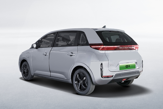 Çin 418KM yan kaydırma kapısı BYD D1 saf elektrikli sedan paylaşılan araba yaptı