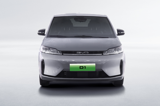 Çin 418KM yan kaydırma kapısı BYD D1 saf elektrikli sedan paylaşılan araba yaptı